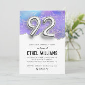 92e uitnodiging van de Birthday Party (Staand voorkant)