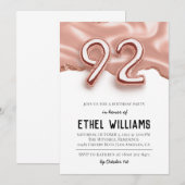 92e uitnodiging van de Birthday Party (Voorkant / Achterkant)