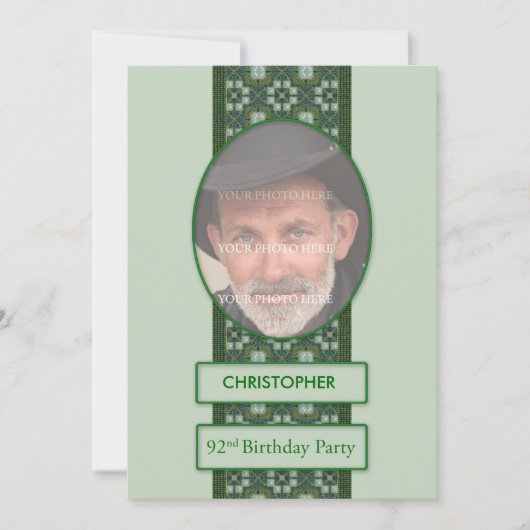 92e uitnodiging van de Partij van de Woensdag Voeg (Voorkant)