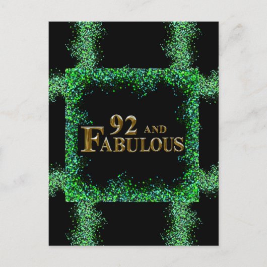 92e verjaardag  briefkaart (Voorkant)