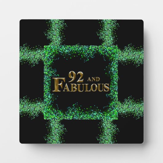 92e verjaardag fotoplaat (Voorkant)