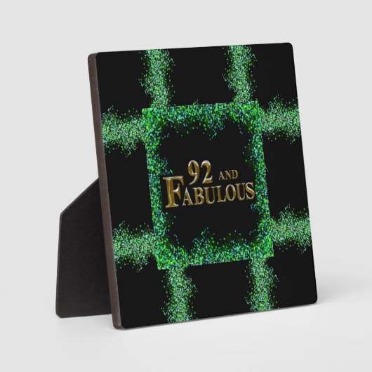 92e verjaardag fotoplaat (Voorkant)