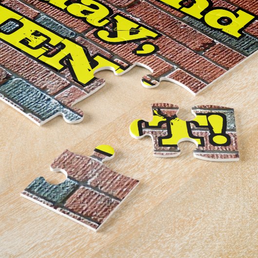 92e verjaardag: Fun Graffiti-geïnspireerde regenbo Legpuzzel (Zijkant)