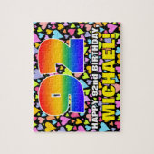 92e verjaardag - Fun, liefhebbende hartsvormen + " Legpuzzel (Verticaal)