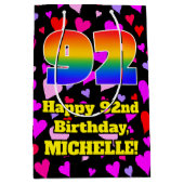 92e verjaardag: Het liefhebbende Kunstpatroon, Reg Medium Cadeauzakje (Voorkant)