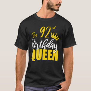 92e verjaardag koningin Happy Birthday Party Bday T-shirt