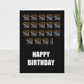 92e verjaardag met kaarsen kaart (Voorkant)