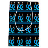 92e verjaardag met oogbalkaarsen medium cadeauzakje (Achterkant)