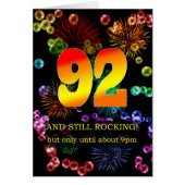 92e verjaardag nog steeds aan het roken (Voorkant)