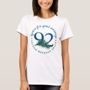 92e verjaardag Pauwveren T-shirt