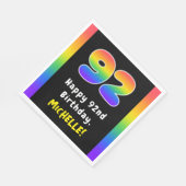 92e verjaardag: Regenboogspectrum # 92, Aangepaste Servet (Hoek)