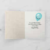 92e verjaardag Tabby Cat op voorzitter Kaart (Binnen)