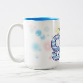 92e verjaardag tweekleurige koffiemok (Links)