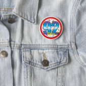 92e verjaardag vandaag v2 ronde button 5,7 cm (In situ)