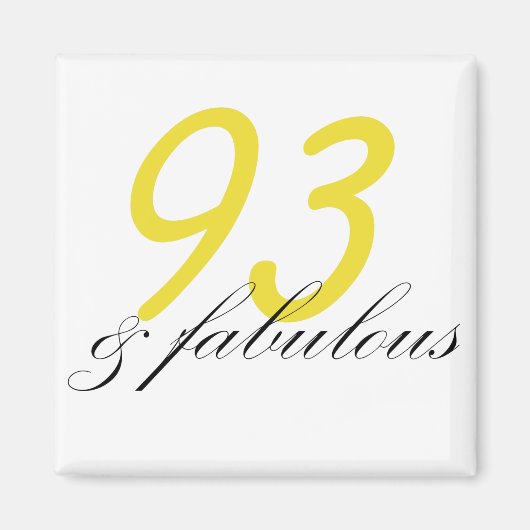 93 & Fabulous Magneet (Voorkant)