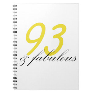 93 & Fabulous Notitieboek