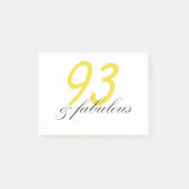 93 & Fabulous Post-it® Notes (Voorkant)