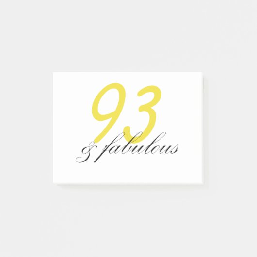 93 & Fabulous Post-it® Notes (Voorkant)