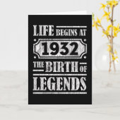 93 jaar oud 1932 Geboorte van de legende 90ste ver Kaart (Gele Bloem)