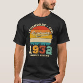 93 jaar oud 1932 Geweldige sinds 93e verjaardag ca T-shirt (Voorkant)