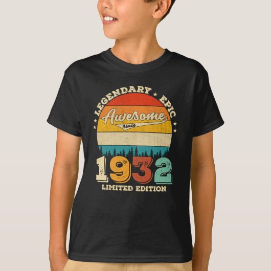 93 jaar oud 1932 Geweldige sinds 93e verjaardag ca T-shirt (Voorkant)