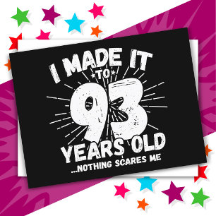 93 Jaar Oud Sarcastisch Meme Grappig 93e Verjaarda Briefkaart