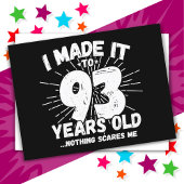 93 Jaar Oud Sarcastisch Meme Grappig 93e Verjaarda Briefkaart