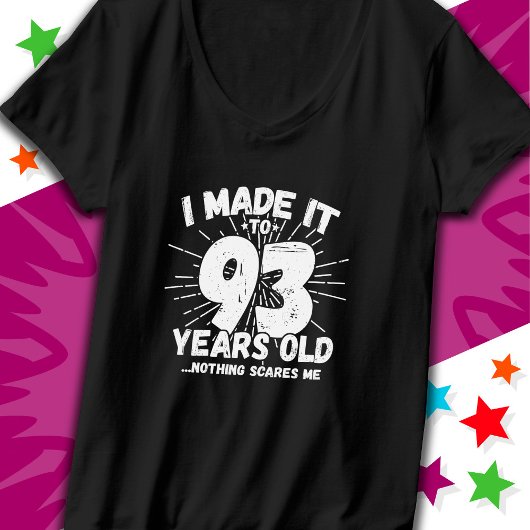 93 Jaar Oud Sarcastisch Meme Grappig 93e Verjaarda T-shirt