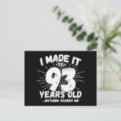 93 Jaar Oude Sarcastische Meme Grappige 93e Verjaa Briefkaart (Staand voorkant)