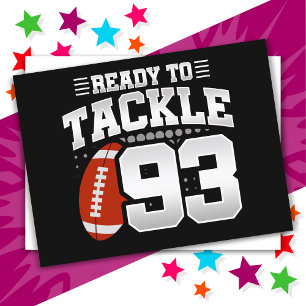 93 Jaar Oude Tackle Football Feestje 93ste Verjaar Briefkaart