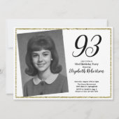 93e aangepaste foto wit en goud kaart (Voorkant)