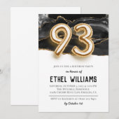 93e uitnodiging van de Birthday Party (Voorkant / Achterkant)