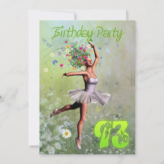 93e uitnodiging van de partij Birthday (Voorkant)