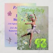 93e uitnodiging van de partij Birthday (Voorkant / Achterkant)