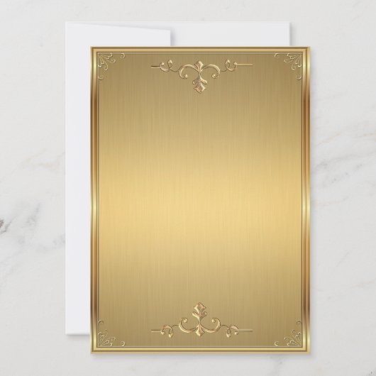 93e verjaardag, 93e verjaardag, Royal Cheetah gold Kaart (Achterkant)