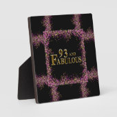 93e verjaardag fotoplaat (Voorkant)