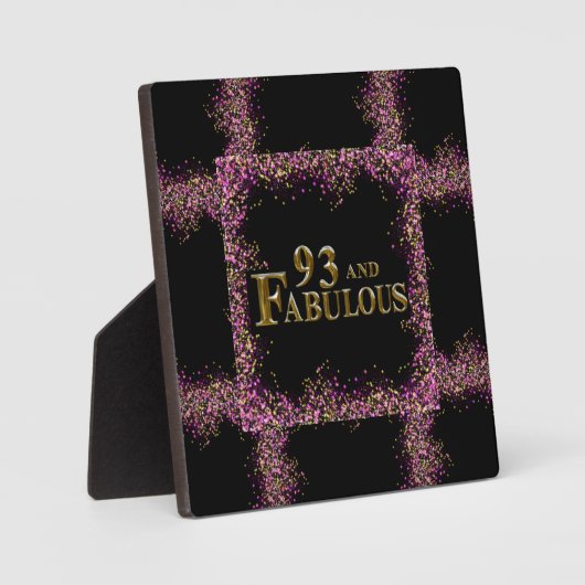 93e verjaardag fotoplaat (Voorkant)