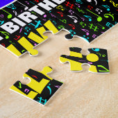 93e verjaardag — Fun, Colorful Music Symbols & "93 Legpuzzel (Zijkant)