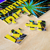 93e verjaardag: Fun, kleurrijk gevuurwerk Legpuzzel (Zijkant)