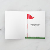 93e verjaardag golfbal in gras kaart (Binnen)