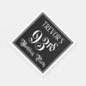 93e verjaardag Partij — Fancy Manuscript + de Naam Servet (Hoek)