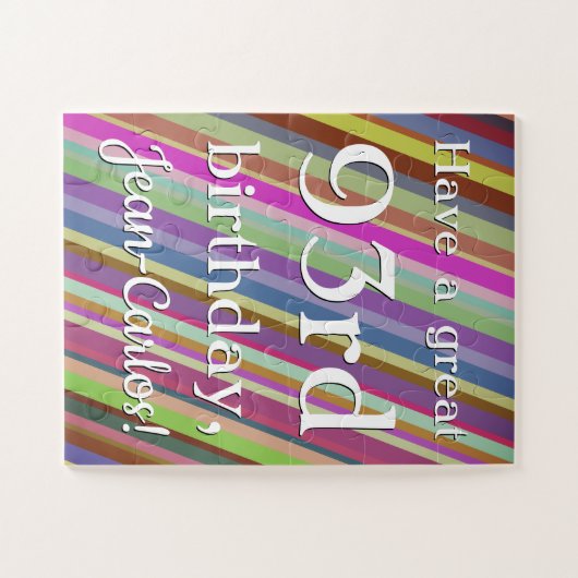 93e verjaardag Puzzle Legpuzzel (Horizontaal)