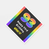 93e verjaardag: Regenboogspectrum # 93, Aangepaste Servet (Hoek)