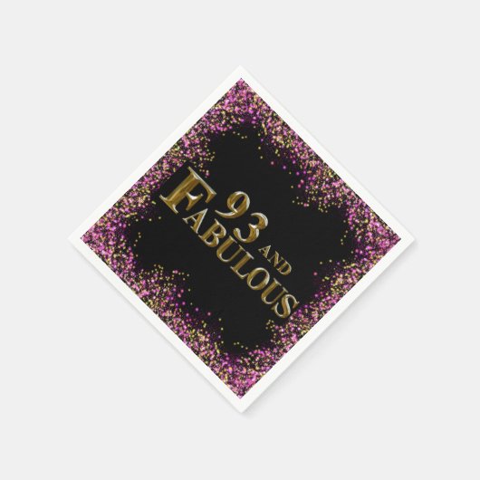 93e verjaardag servet (Hoek)