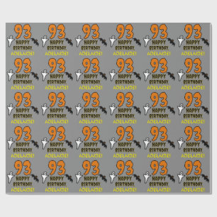 93e verjaardag: Spooky Halloween Theme, Aangepaste Cadeaupapier