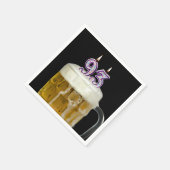 93e verjaardag zwarte bier servet (Hoek)