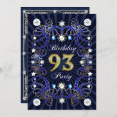 93e verjaardagsfeest met massa's juwelen kaart (Voorkant / Achterkant)