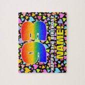93rd Birthday — Fun, Loving Heart Shapes + “93” Legpuzzel (Verticaal)