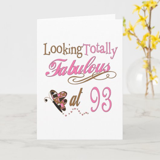 93ste Verjaardag Kaart (Gele Bloem)