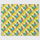 944 Neem twee cartoon voor veiligheidsspelden Cadeaupapier (Vlak)